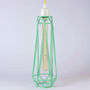 Lámpara colgante-Filament Style-DIAMOND 2 - Suspension Menthe câble Jaune Ø12cm | 
